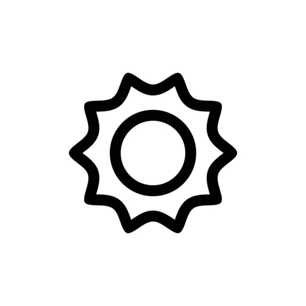 Modèle Conception Logo Icône Tournesol Vecteur Illustration Isolée — Image vectorielle