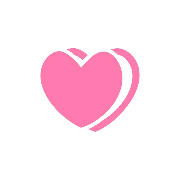 Herz Symbol Logo Design Vorlage Vektor Isolierte Illustration — Stockvektor