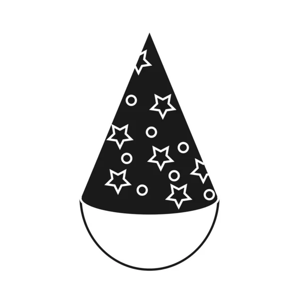 Party Hut Symbol Logo Silhouette Vektor Isoliert Illustration — Stockvektor