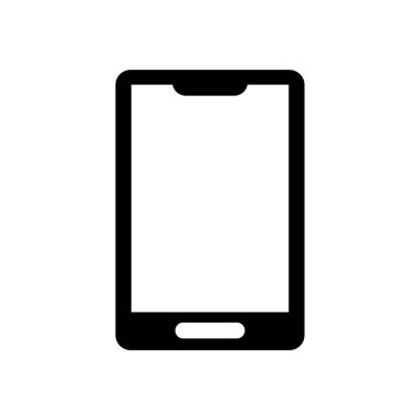Akıllı telefon simgesi logo tasarım şablonu vektörü izole edildi