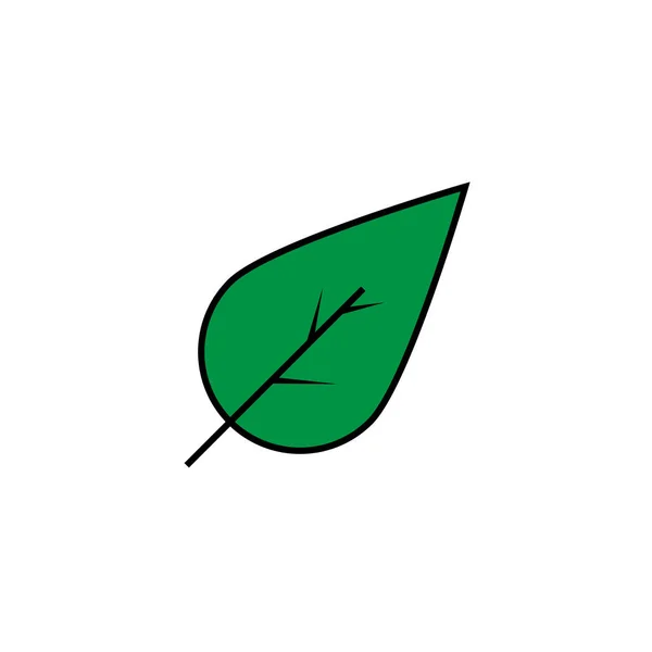 Icono Hoja Verde Logotipo Diseño Plantilla Vector Ilustración — Vector de stock
