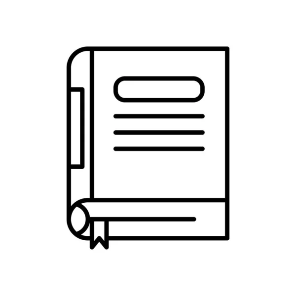 Шаблон Дизайну Логотипу Значка Книги Векторні Ізольовані Ілюстрації — стоковий вектор