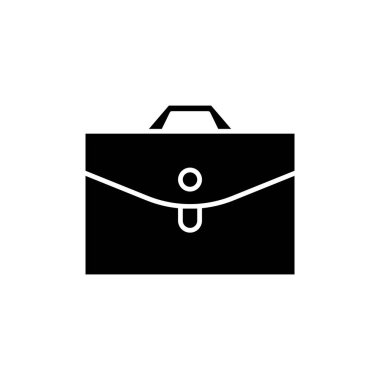 Evrak çantası simgesi logo tasarım şablonu izole edilmiş vektör illüstrasyonu