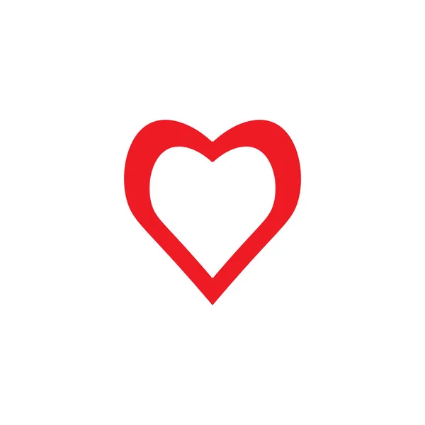 Καρδιά Εικονίδιο Λογότυπο Σχεδιασμό Πρότυπο Διάνυσμα Απομονωμένη Εικόνα — Διανυσματικό Αρχείο