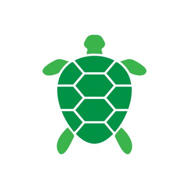 Kaplumbağa simgesi logo tasarım şablon vektör sembolü