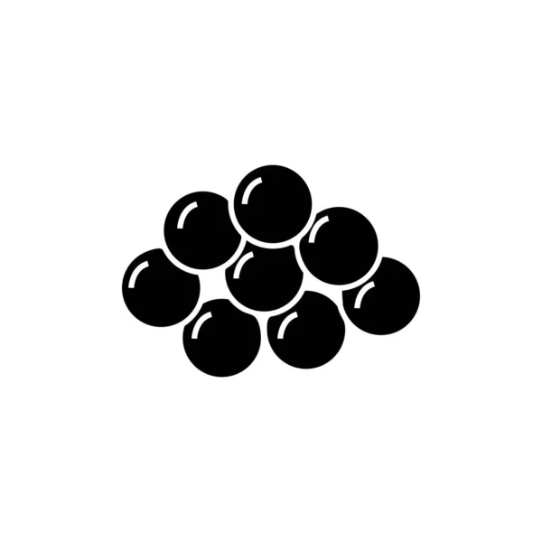 Simbolo Vettoriale Modello Logo Icona Caviale — Vettoriale Stock