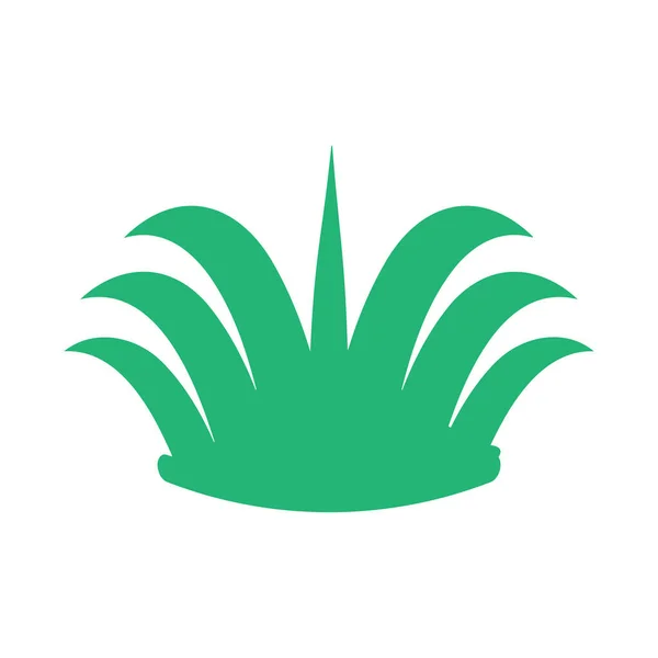 Трава Шаблон Дизайну Логотипу Вектор Ізольований — стоковий вектор