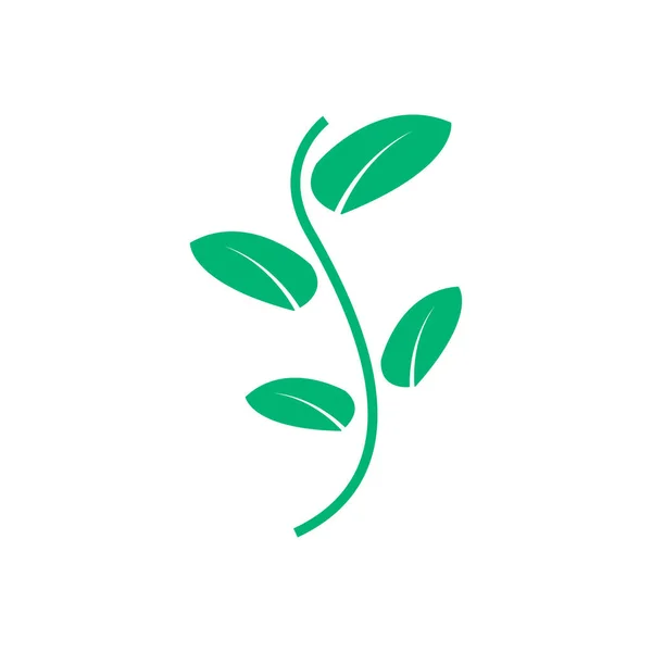 Hoja Icono Logotipo Diseño Plantilla Vector Aislado — Archivo Imágenes Vectoriales