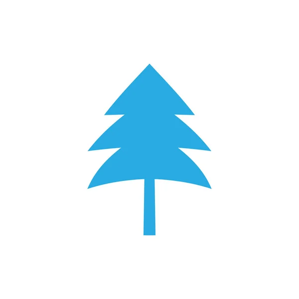 Inverno Árvore Ícone Design Modelo Vetor Isolado Ilustração — Vetor de Stock