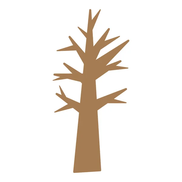 Vinter Träd Ikon Design Mall Vektor Isolerad Illustration — Stock vektor