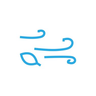 Rüzgâr simgesi tasarım şablonu gösterimi