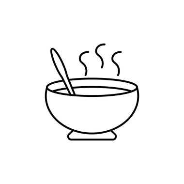 Çorba simgesi tasarım şablonu örnekleme