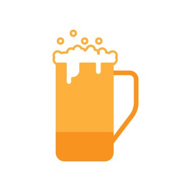 Bira simgesi tasarım şablonu clipart illüstrasyonu