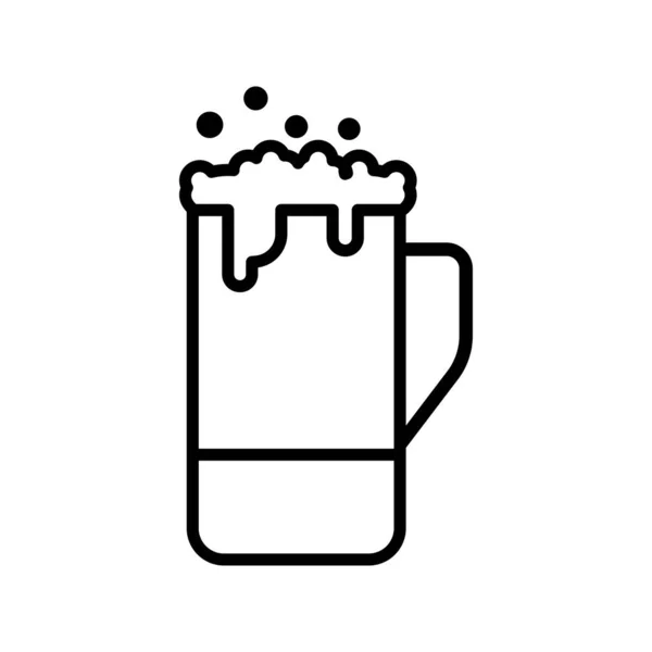 Bier Ikone Design Vorlage Cliparts Illustration — Stockvektor