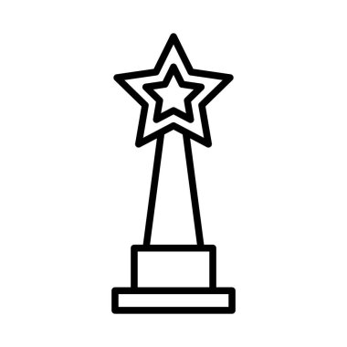 Kupa ikonu tasarım şablonu izole edilmiş illüstrasyon