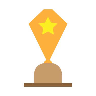 Kupa ikonu tasarım şablonu izole edilmiş illüstrasyon