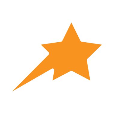 Yıldız simgesi tasarım şablonu izole edilmiş vektör illüstrasyonu