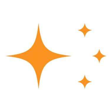 Yıldız simgesi tasarım şablonu izole edilmiş vektör illüstrasyonu