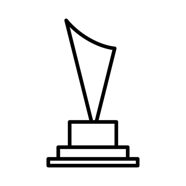 トロフィーカップアイコンデザインテンプレートベクトル絶縁イラスト — ストックベクタ