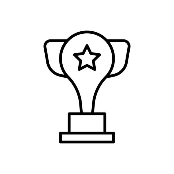 トロフィーカップアイコンデザインテンプレートベクトル絶縁イラスト — ストックベクタ
