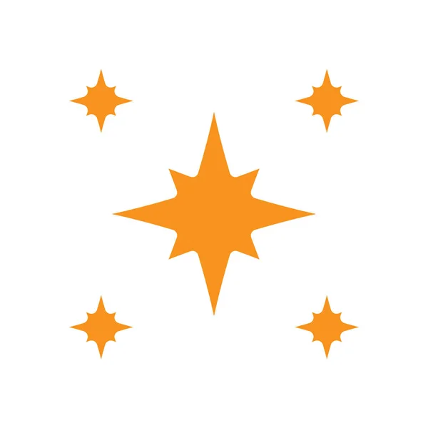 Stars Icon Design Template Vecteur Illustration Isolée — Image vectorielle