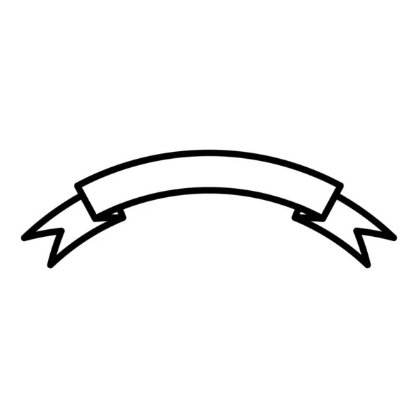 リボンバナーのアイコンデザインクリップベクトル絶縁イラスト — ストックベクタ