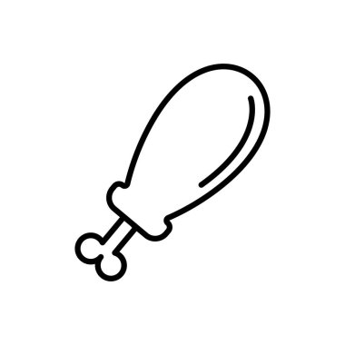 Tavuk budu simgesi çizimi vektör çizimi izole edildi