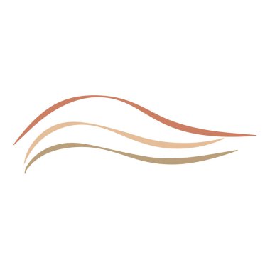 Dekoratif satır soyut sanat illüstrasyonu