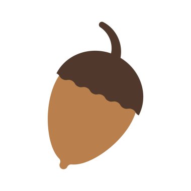 Acorn icon clip art illustration isolated
