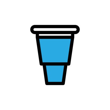 Plastic cup icon clipart illustration vector design