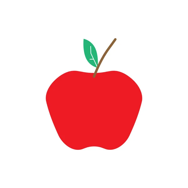 Apple Fruit Icon Design Clip Art Illustration — Wektor stockowy