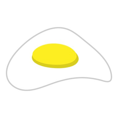 Omelet icon clipart illustration design