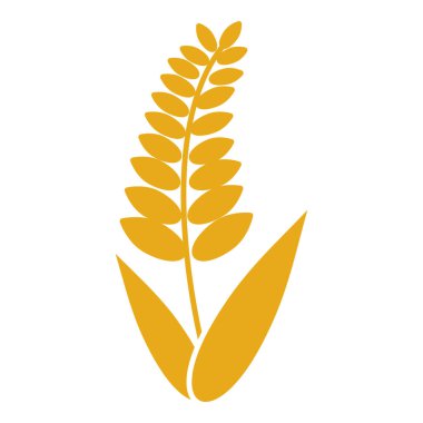 Wheat icon clipart illustration design