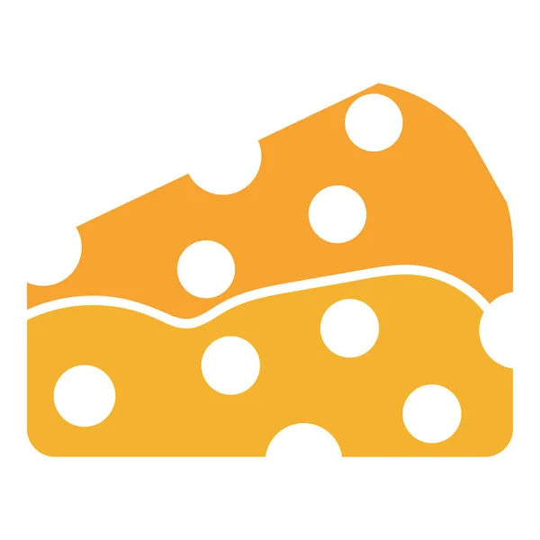 Cheese Icon Clipart Illustration Design — стоковый вектор