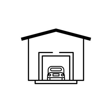 Garage icon clipart illustration design
