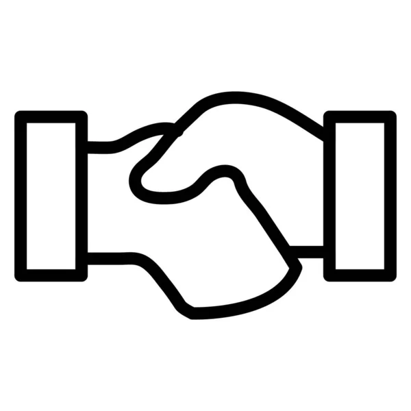 Handshake Icono Clipart Diseño Ilustración — Archivo Imágenes Vectoriales