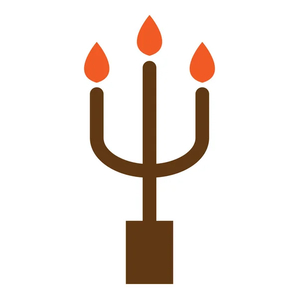 Dining Candle Icon Clipart Illustration Design — Wektor stockowy