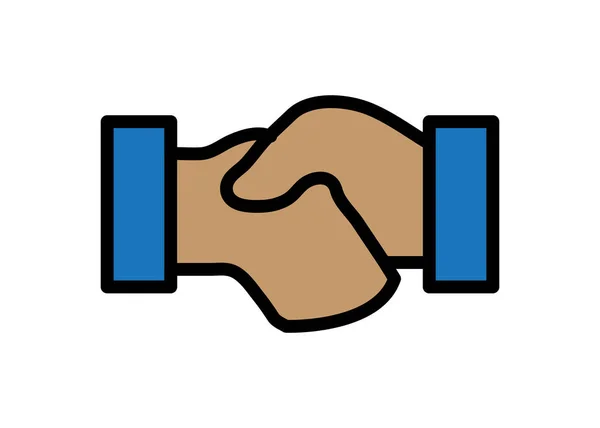 Handshake Icon Clipart Illustration Design — ストックベクタ