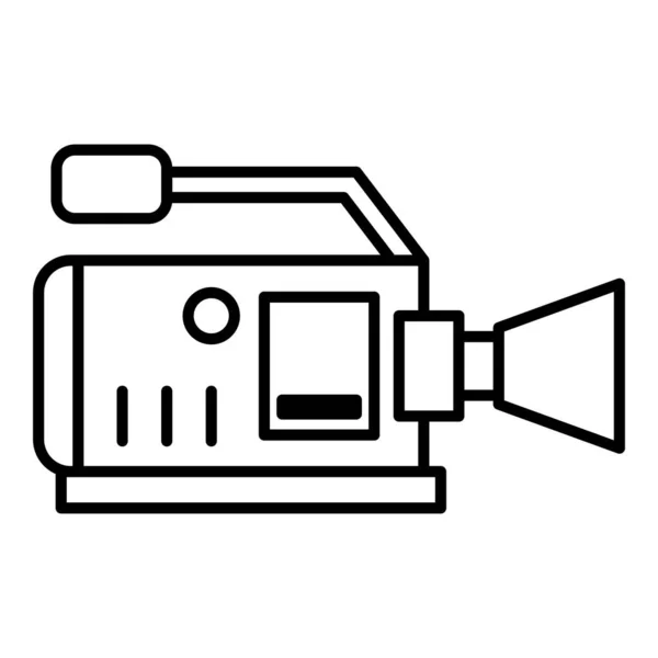 Vorlage Für Das Design Der Videokamera Symbollinie — Stockvektor