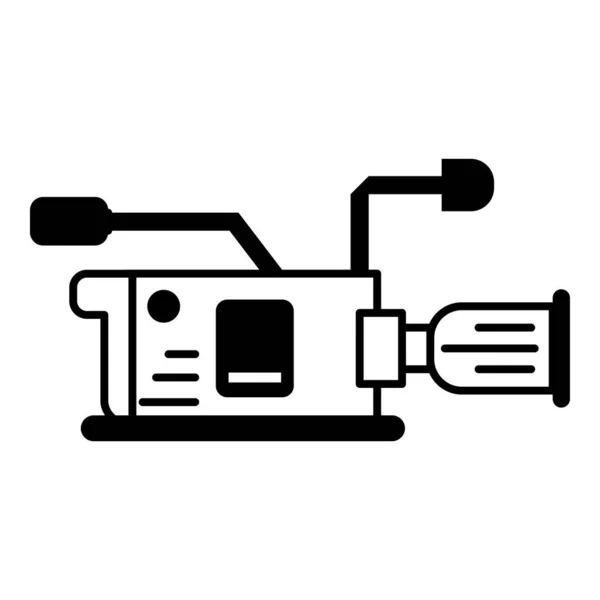 Vorlage Für Das Design Der Videokamera Symbollinie — Stockvektor