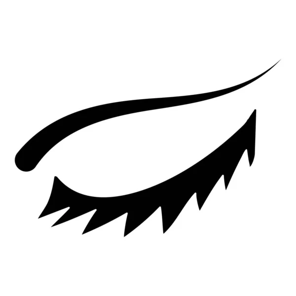 Ögonfrans Logotyp Ikon Design Mall Illustration — Stock vektor
