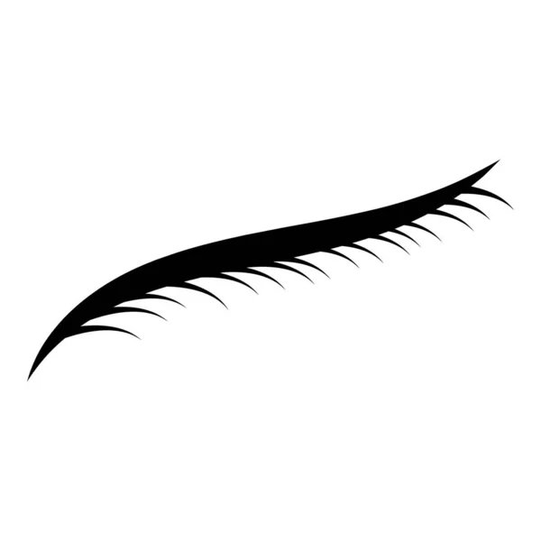 Eyelash Logo Icon Design Template Illustration — Stock Vector