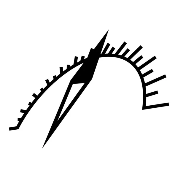 Modèle Conception Logo Icône Boussole Illustration Isolée — Image vectorielle