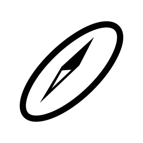 Brújula Icono Logotipo Diseño Plantilla Ilustración Aislada — Vector de stock