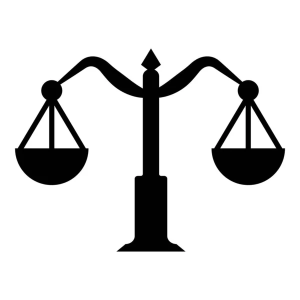 Rechtsanwalt Recht Symbol Logo Design Template Vektor Isoliert — Stockvektor