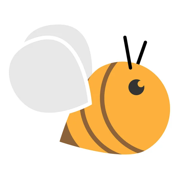 Bee Logo Icona Modello Disegno Illustrazione Isolato — Vettoriale Stock