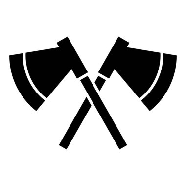 Axe simgesi logo şablonu izole edildi