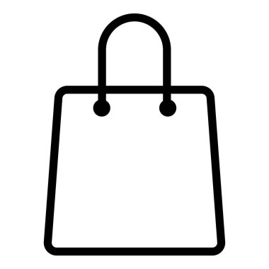 Alışveriş çantası logo tasarım şablonu izole edildi