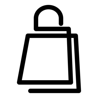 Alışveriş çantası logo tasarım şablonu izole edildi