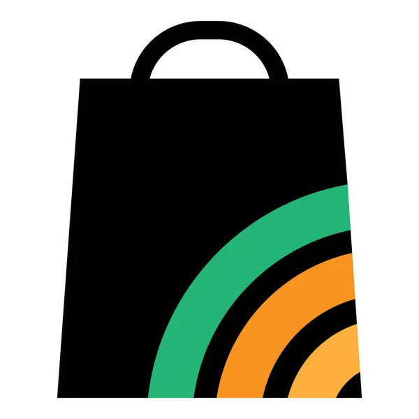 购物袋图标设计模板隔离 — 图库矢量图片